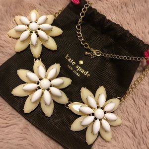 Kate spade white flower necklace